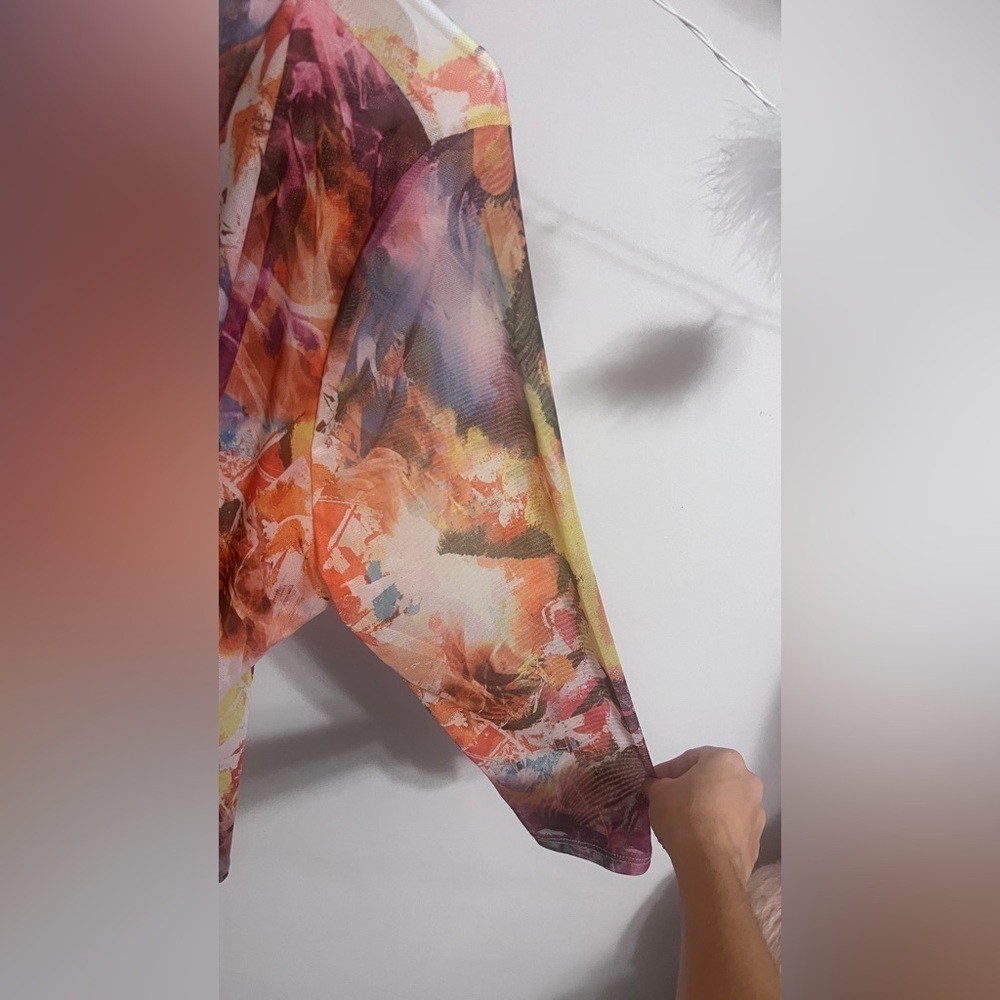 FINAL PRICE Anthropologie Juliette Vibrant Blouse - Picture 5 of 6